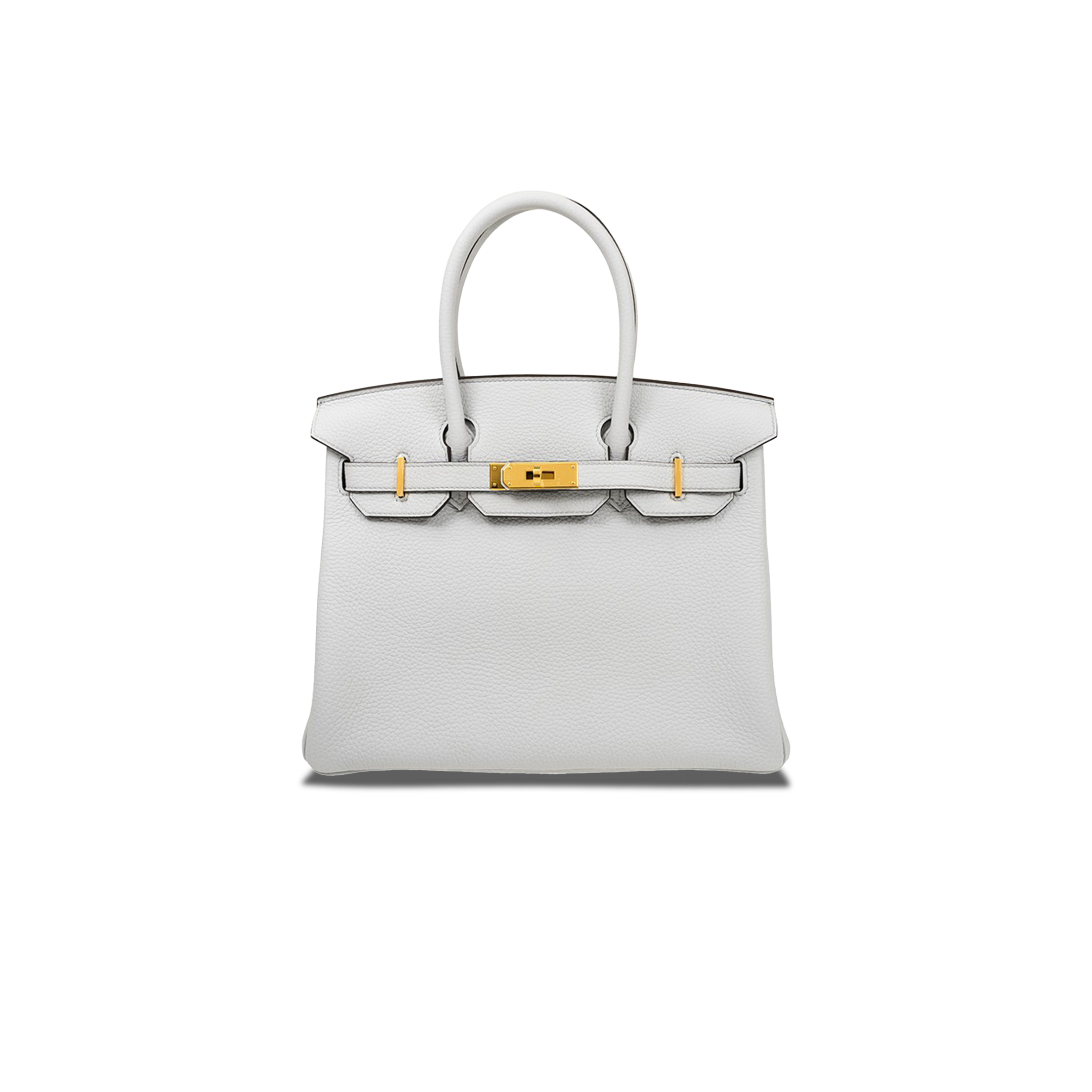 H**mes master birkin 25 togo leather holy grail blue gold buckle bag h028369cc08 (25*20*13cm)